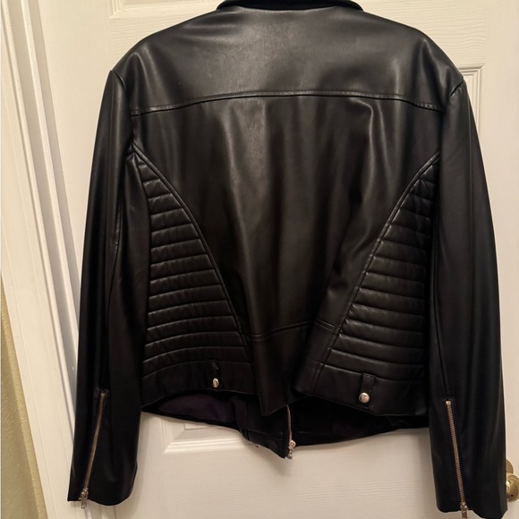 Nina Parker Quilted Black Leather Jacket - Picture 4 of 6